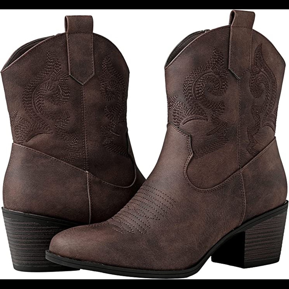 New Womens Vegan Leather Boots Multiple Sizes - Picture 1 of 1